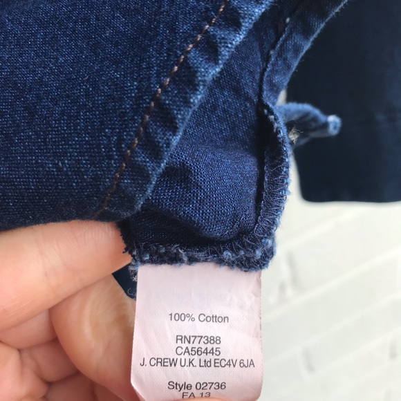 Madewell Dark Blue Chambray Cotton Button Down - Picture 5 of 6